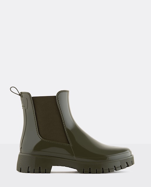 Imagem 0 de Botins Chelsea de Chuva Vegan PEACHY 03 em Verde Militar