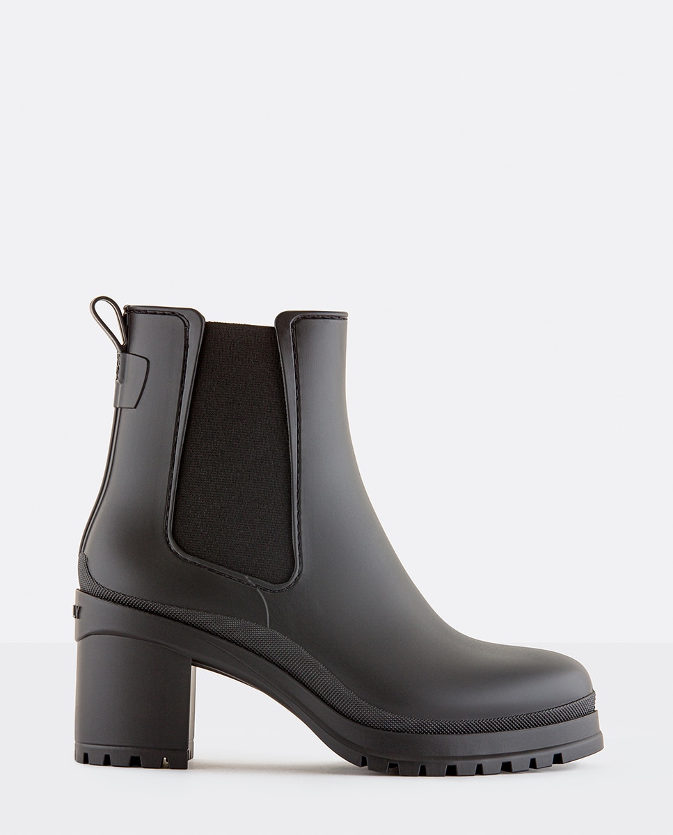 Imagem 0 de Botas de Salto Alto Vegan NASH Black em Preto Mate