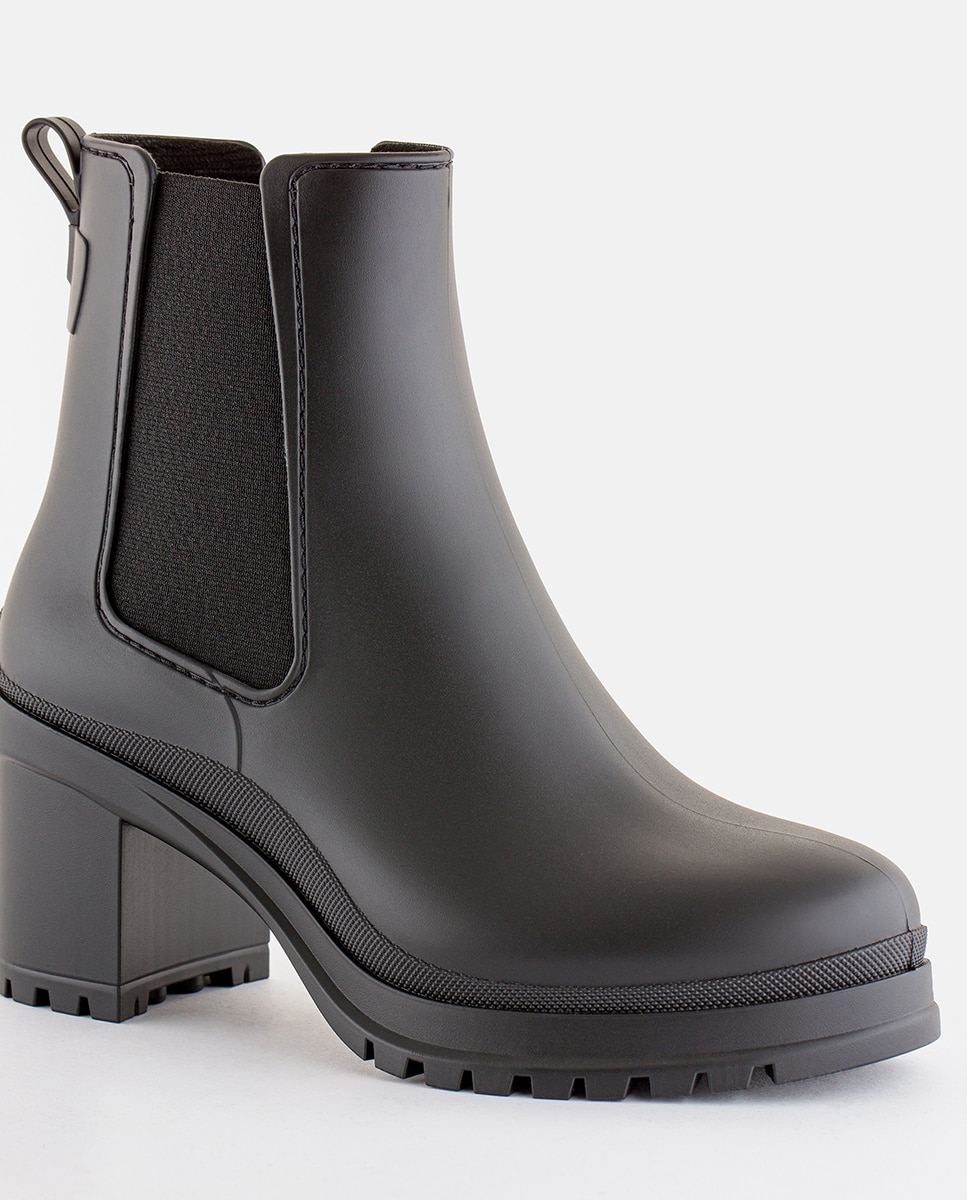Botas de Salto Alto Vegan NASH Black em Preto Mate Preto-4