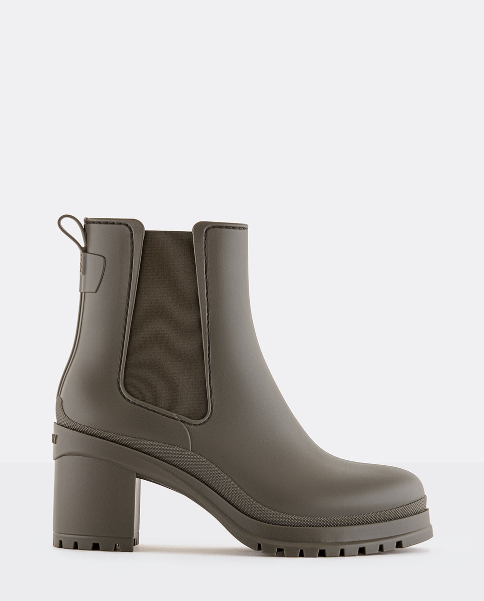 Imagem 0 de Botas de Salto Alto Vegan NASH Woodland em Castanho Mate