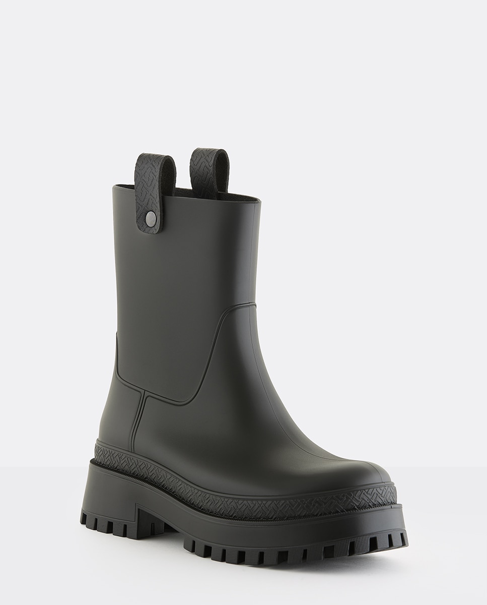 Botas de Cano Médio Vegan KAIAH em Preto Preto-2