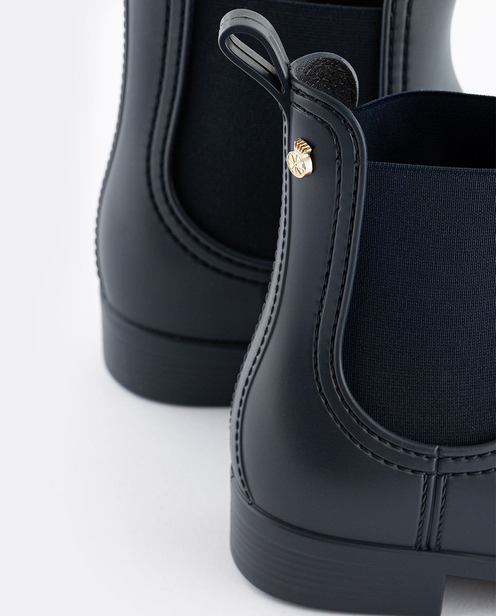 Botins Chelsea de Mulher Vegan SPLASH Naval em Azul Mate Azul-5
