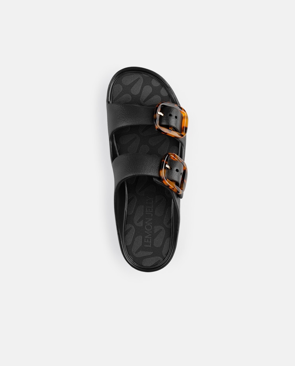 Sandálias de Plataforma Vegan com Tiras Ajustáveis TAZARA em Preto Preto-5