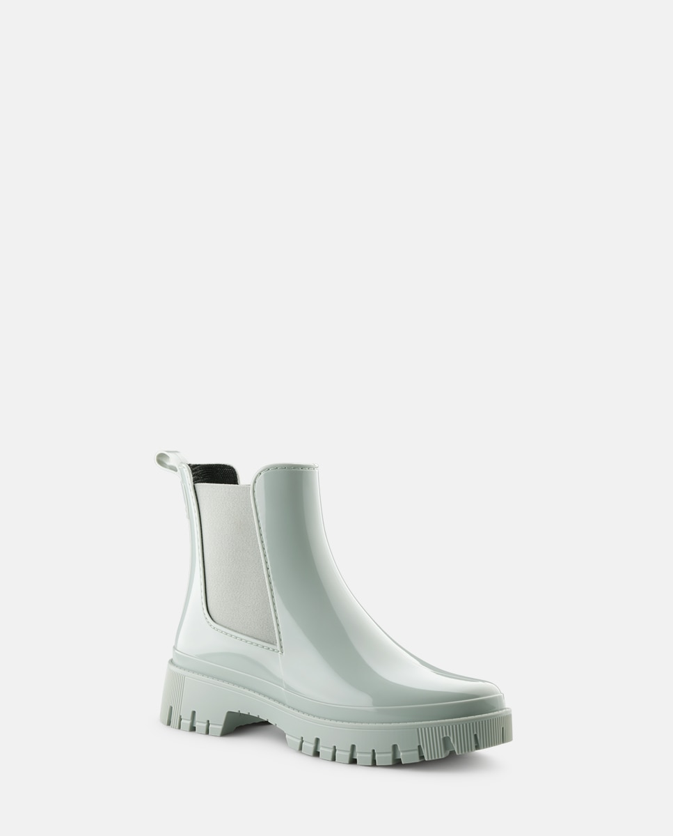 Botins Chelsea de Chuva Vegan PEACHY Verde Acinzentado Cinzento-2