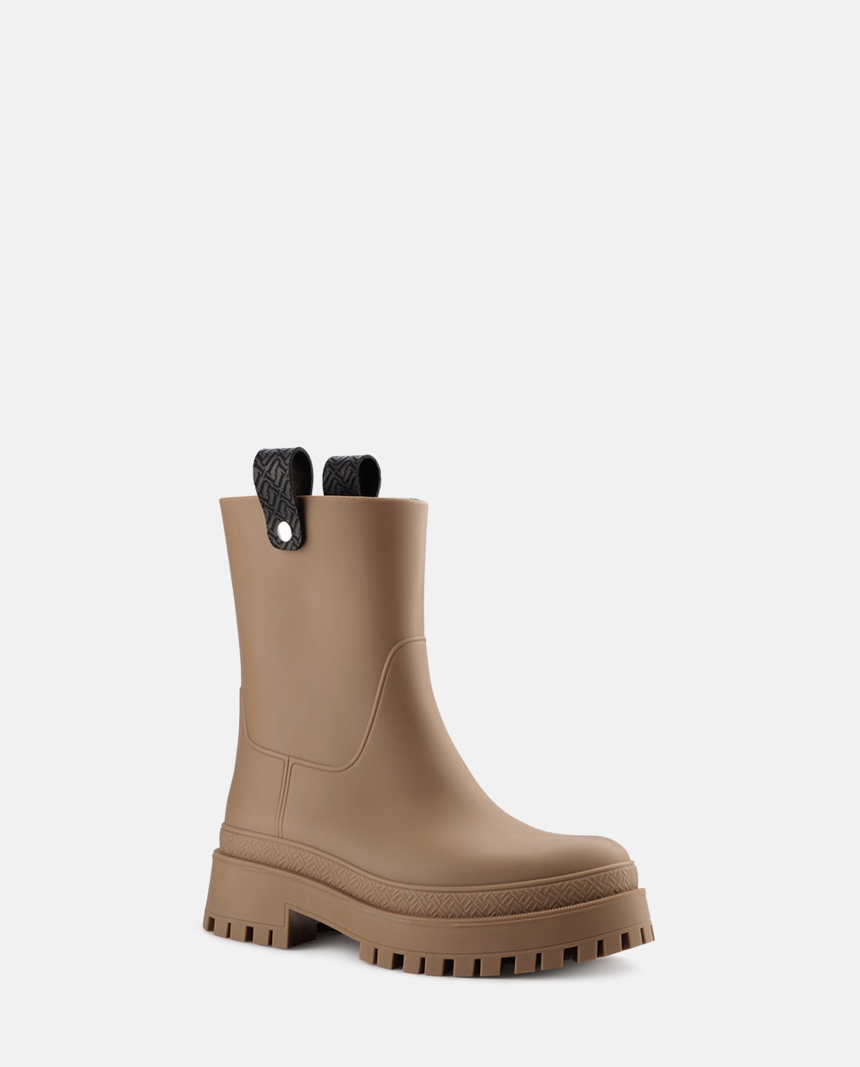Botas de Cano Médio Vegan KAIAH em Castanho Castanho-2