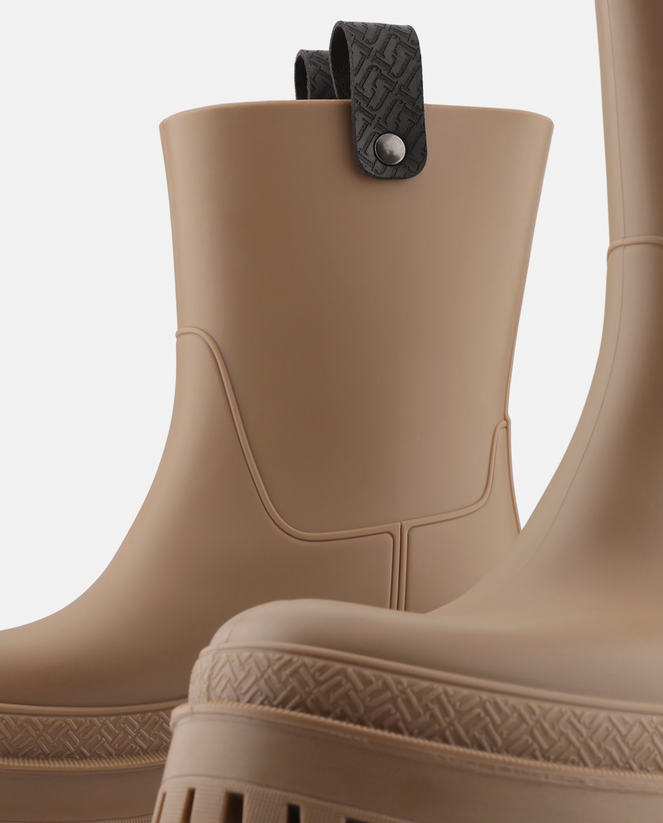 Botas de Cano Médio Vegan KAIAH em Castanho Castanho-4