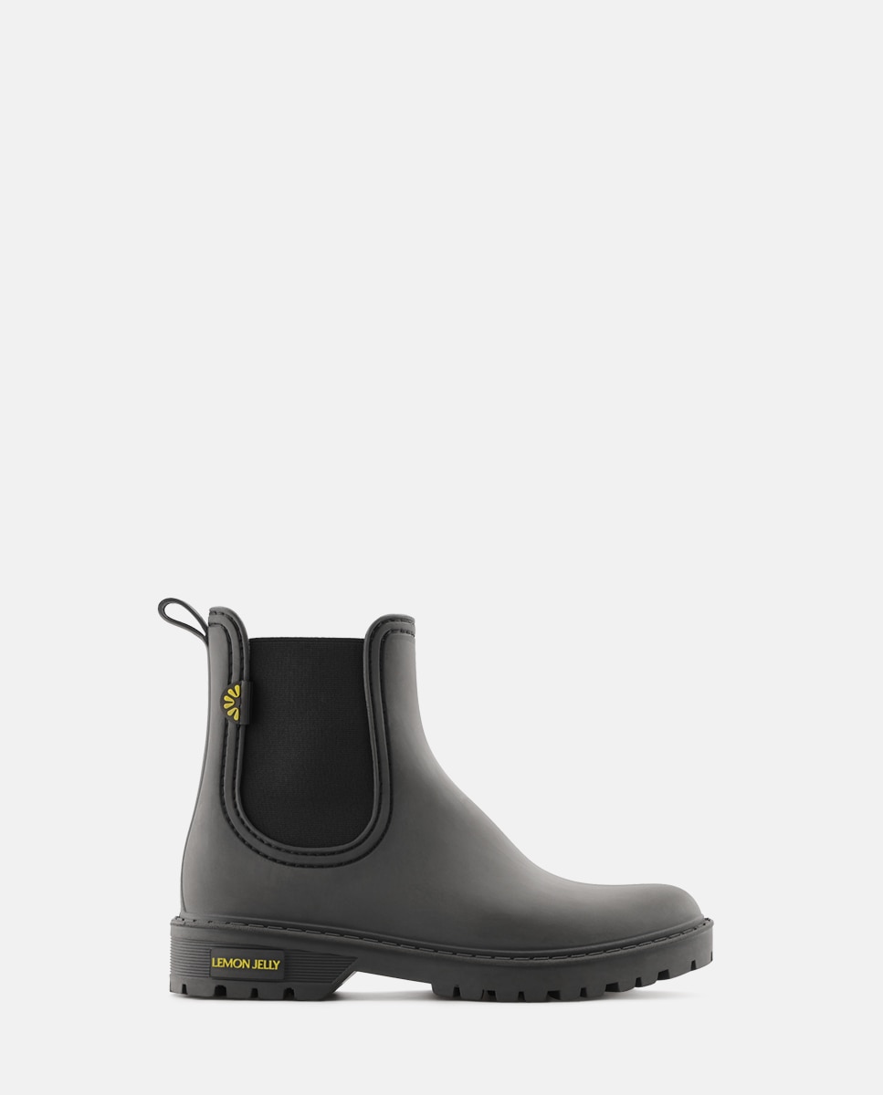 Imagem 0 de Botins Chelsea de Chuva Vegan LYANA em Preto