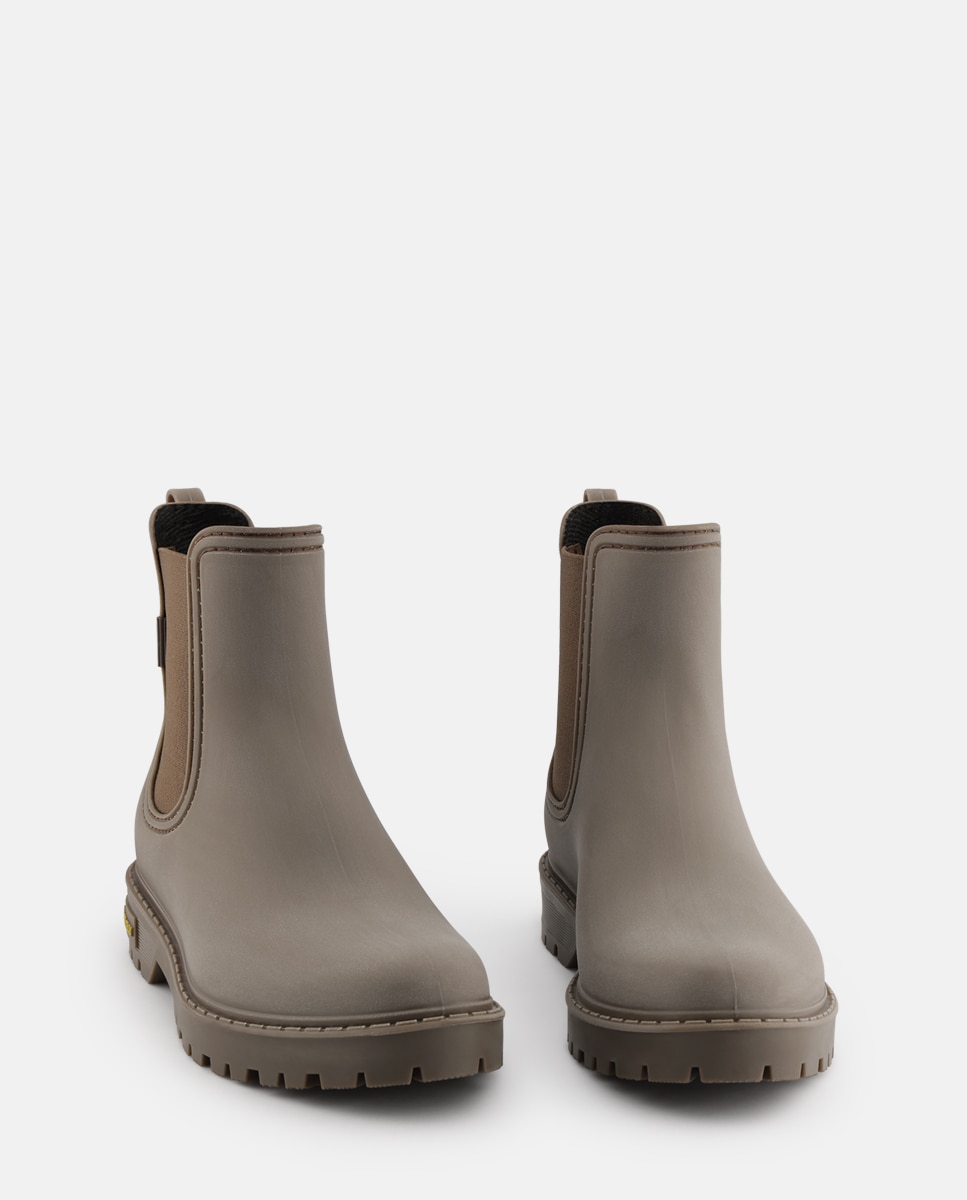Botins Chelsea de Chuva Vegan LYANA em Castanho Castanho-5