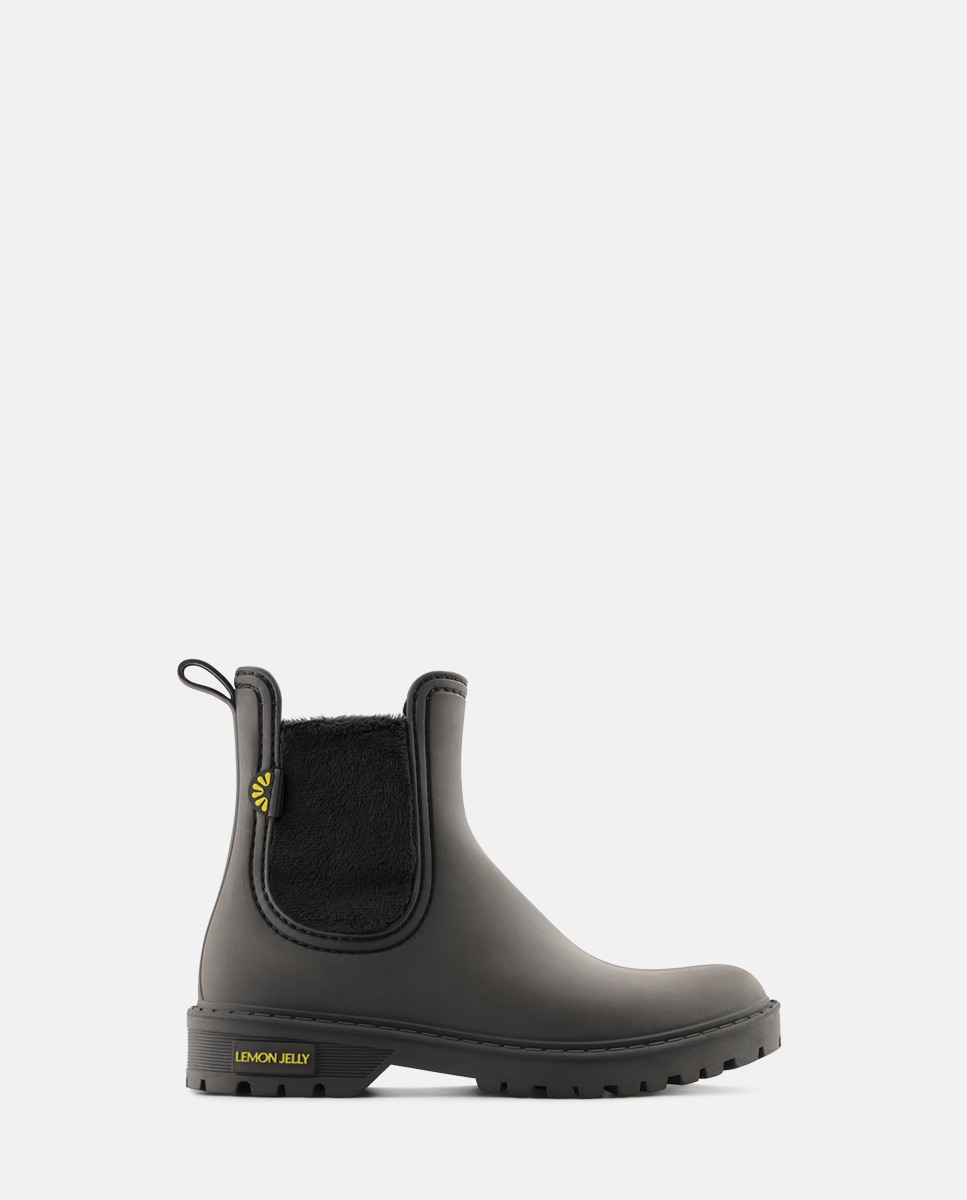 Imagem 1 de Botins Chelsea de Chuva Vegan ELI em Preto
