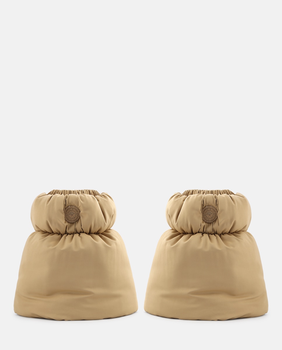 Polainas com Forro em Pelo LEG WARMER em Bege Bege-3