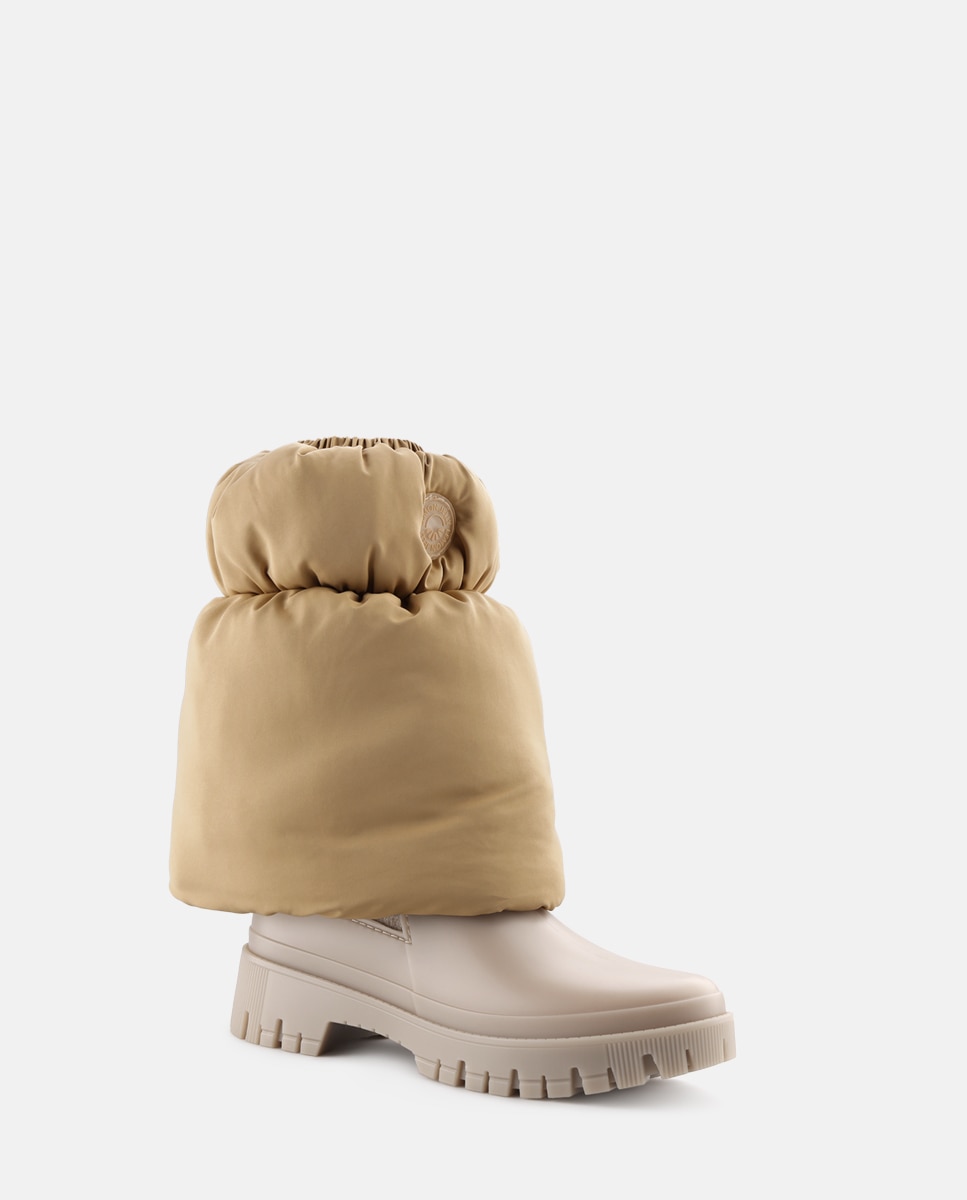 Polainas com Forro em Pelo LEG WARMER em Bege Bege-4