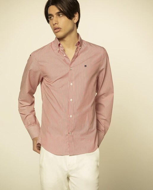 Imagem 0 de Camisa Casual Popeline Riscas Essential - SLIM