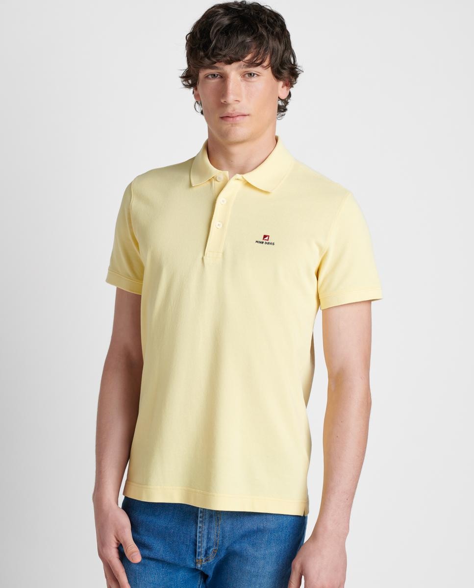 Polo Piquet Essential - Slim Amarelo-4