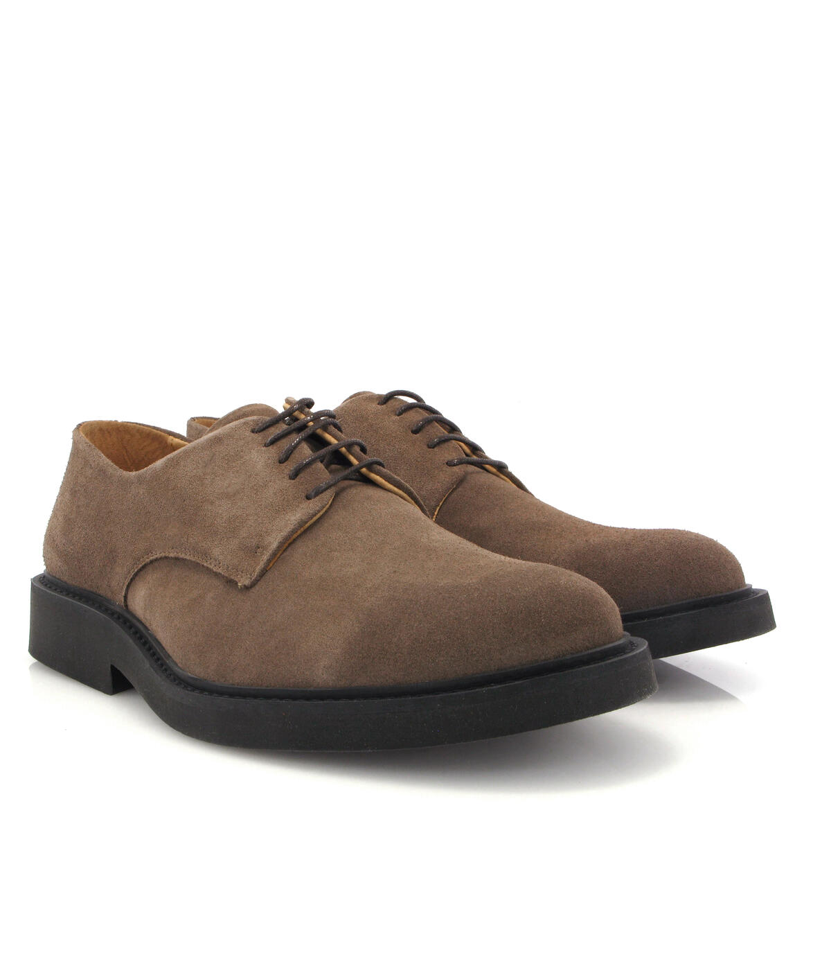 Sapatos Derby em Camurça Castanho-claro-3