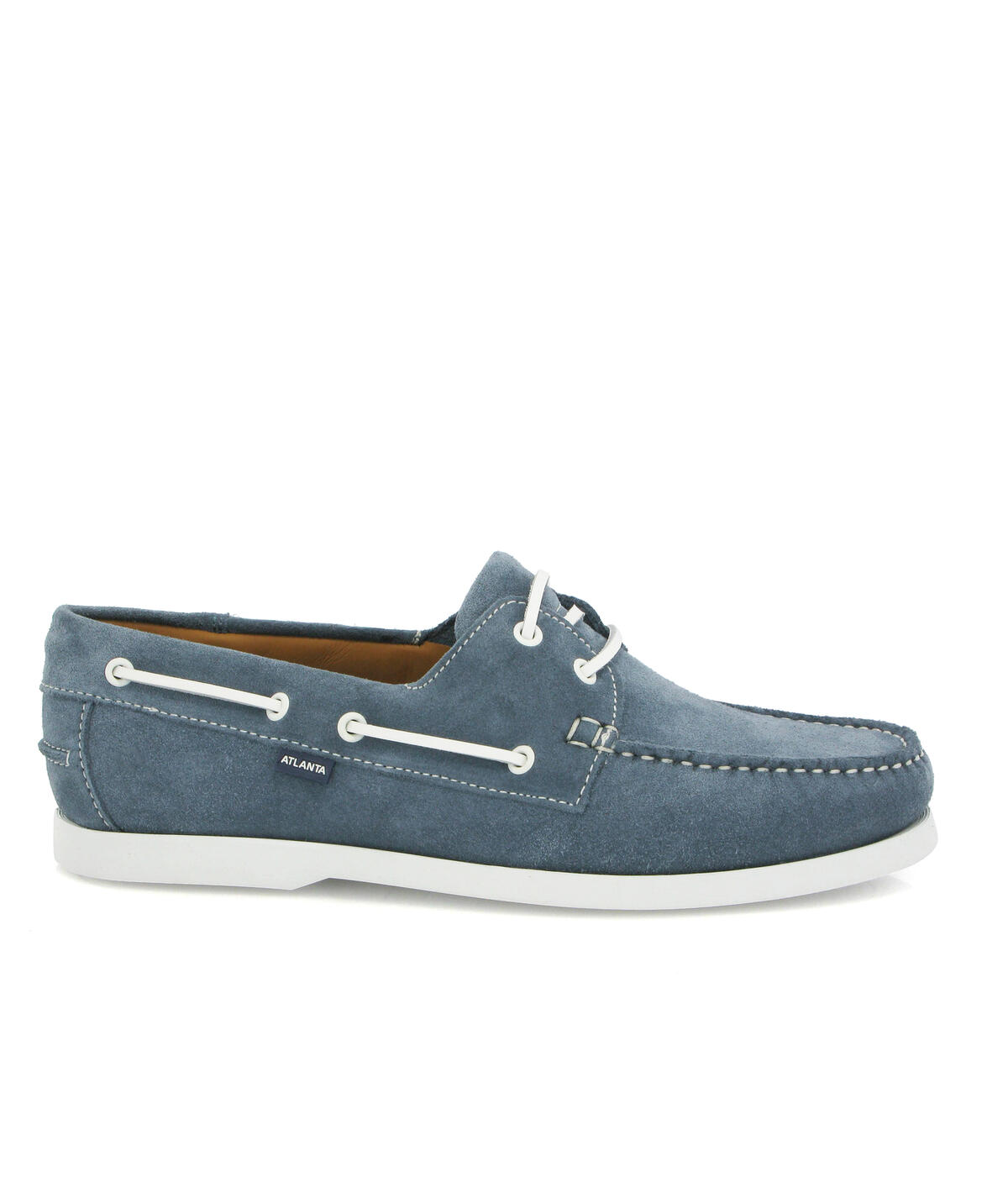 Sapatos de Vela em Camurça Azul-1