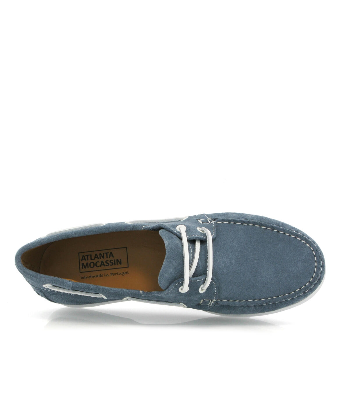 Sapatos de Vela em Camurça Azul-5