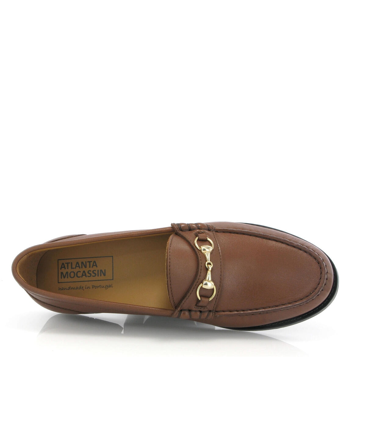 Loafers Sarah em Pele com Aplicação Camel-5