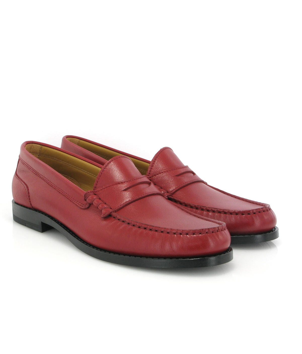 Loafers Sarah em pele Vermelho-3