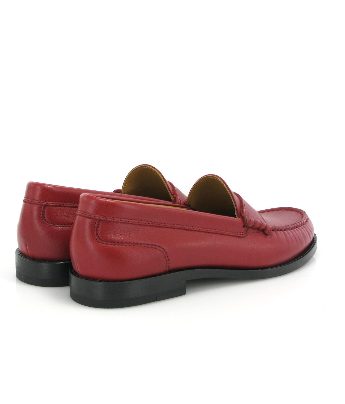 Loafers Sarah em pele Vermelho-4
