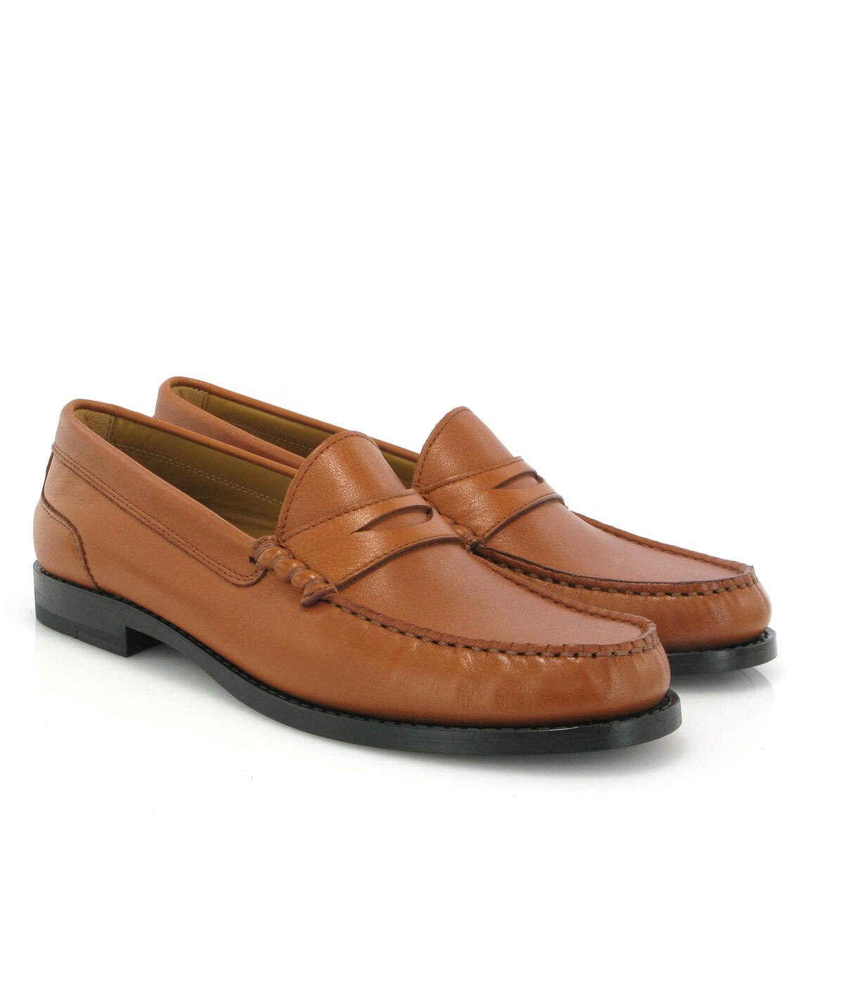 Loafers Sarah em pele Camel-3