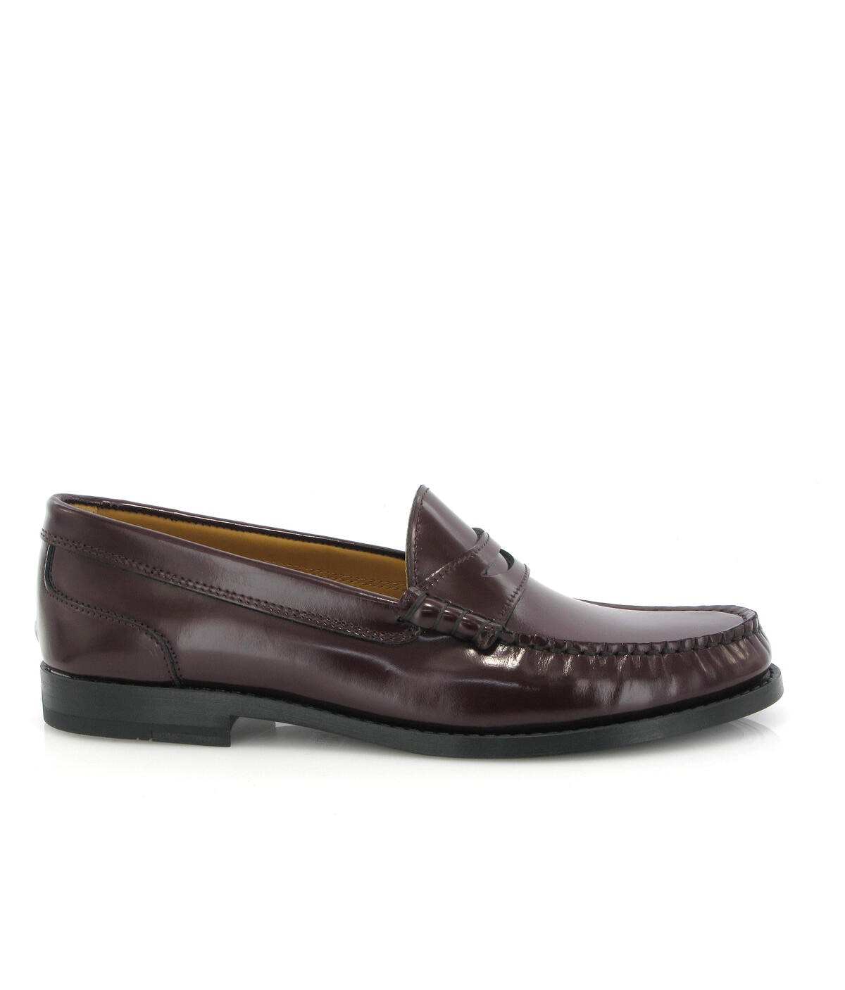 Loafers Sarah em Pele Polida Bordeaux-1
