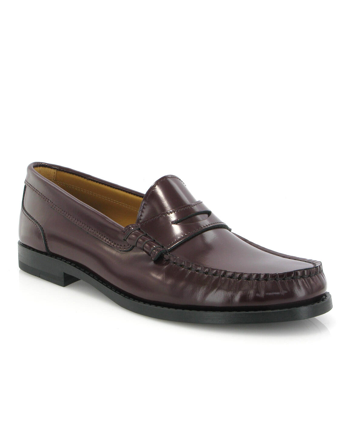Loafers Sarah em Pele Polida Bordeaux-2
