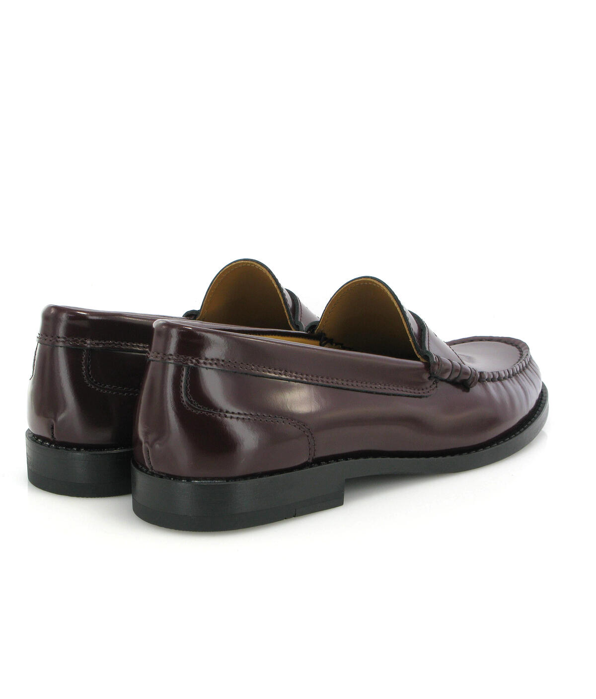 Loafers Sarah em Pele Polida Bordeaux-4