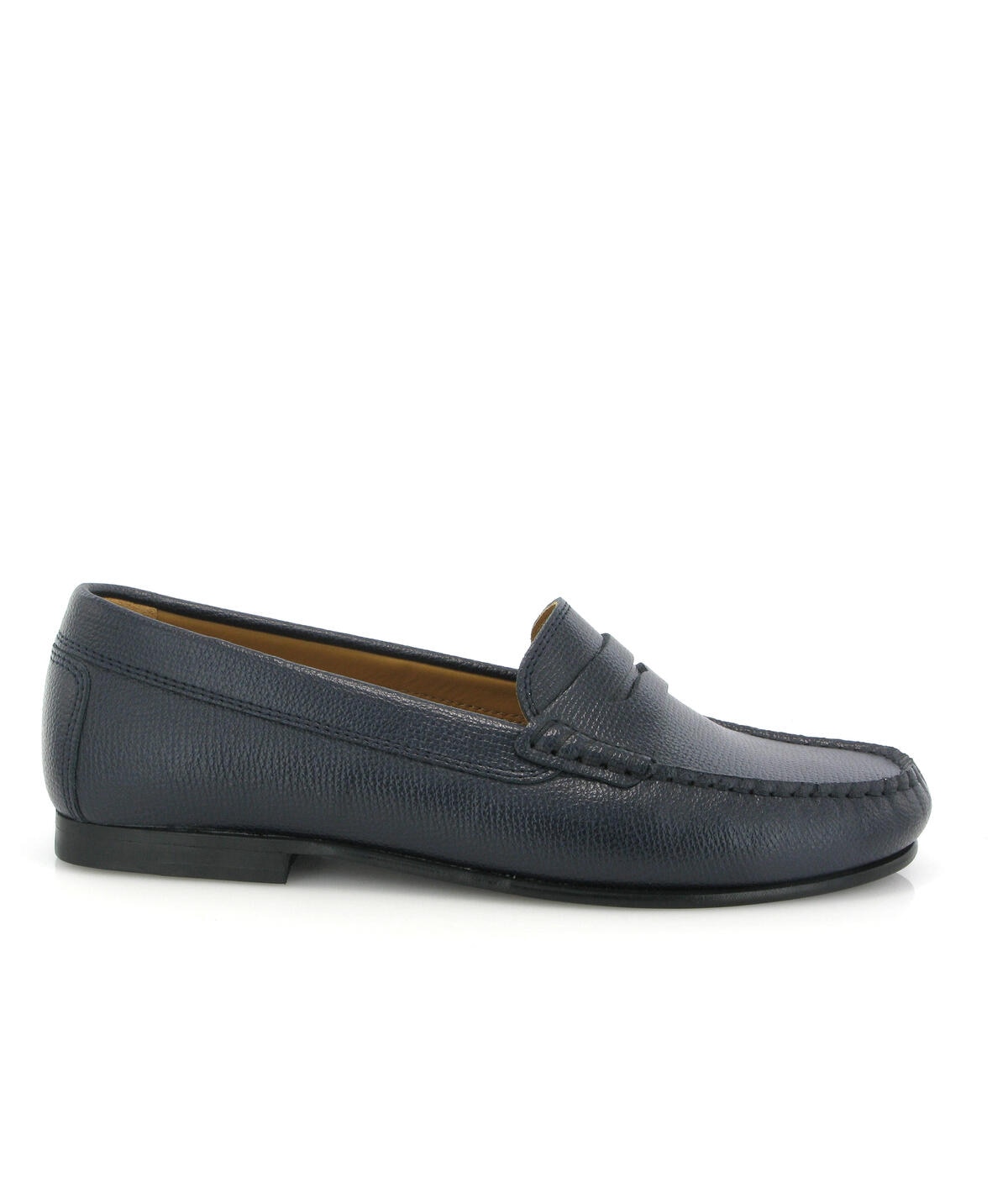 Loafers Yoki em Pele Gravada Azul-marinho-1