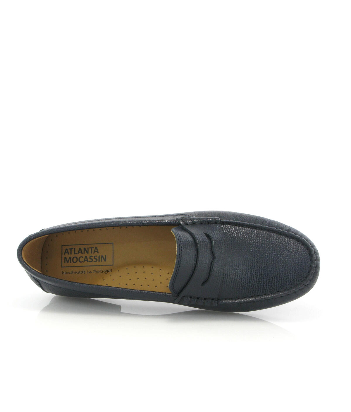 Loafers Yoki em Pele Gravada Azul-marinho-5