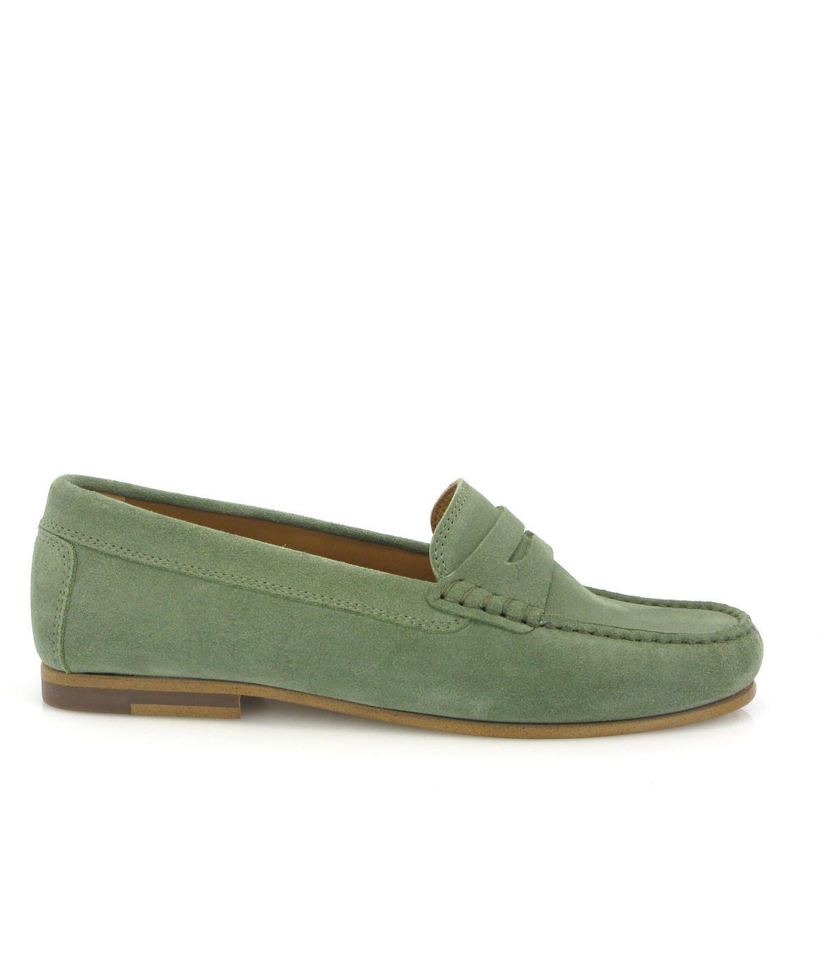 Loafers Yoki em Camurça Verde-militar-1