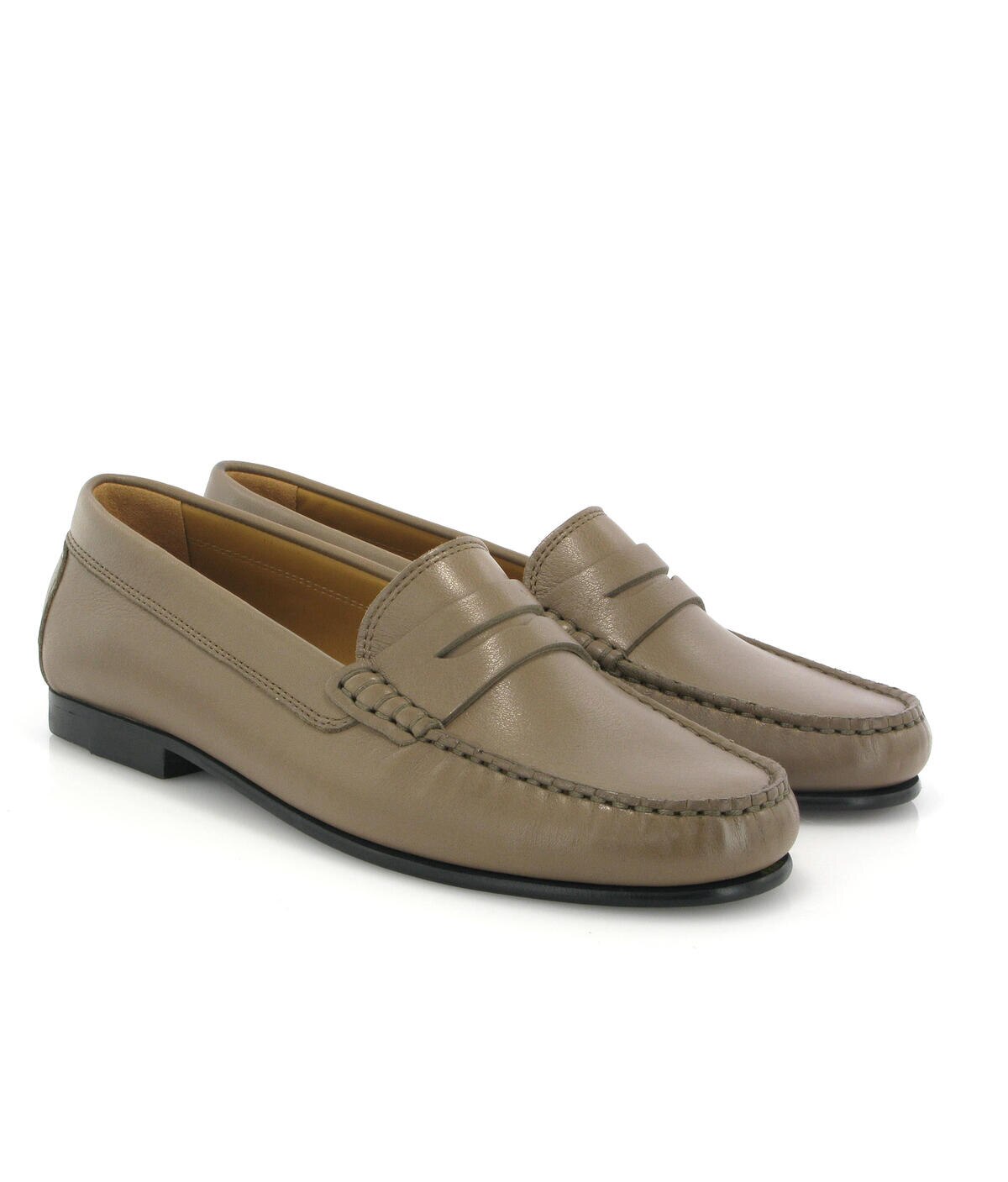 Loafers Yoki em Pele Castanho-claro-3