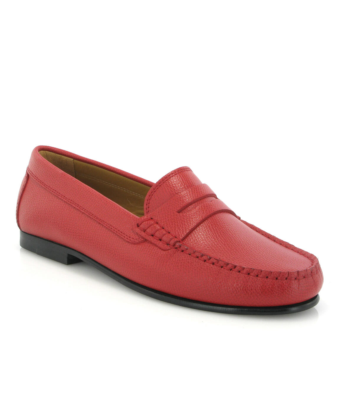 Loafers Yoki em Pele Gravada Vermelho-2