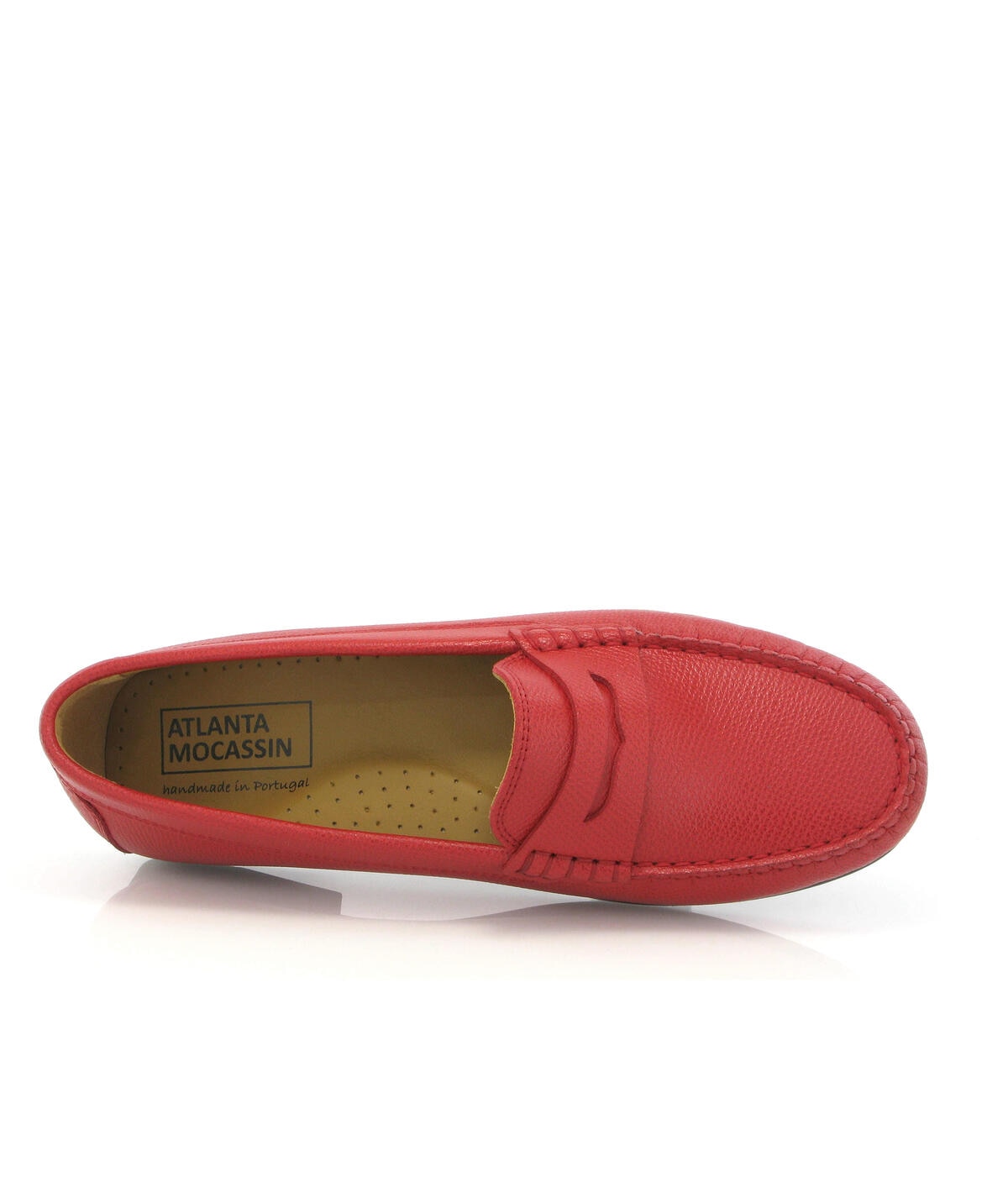 Loafers Yoki em Pele Gravada Vermelho-5