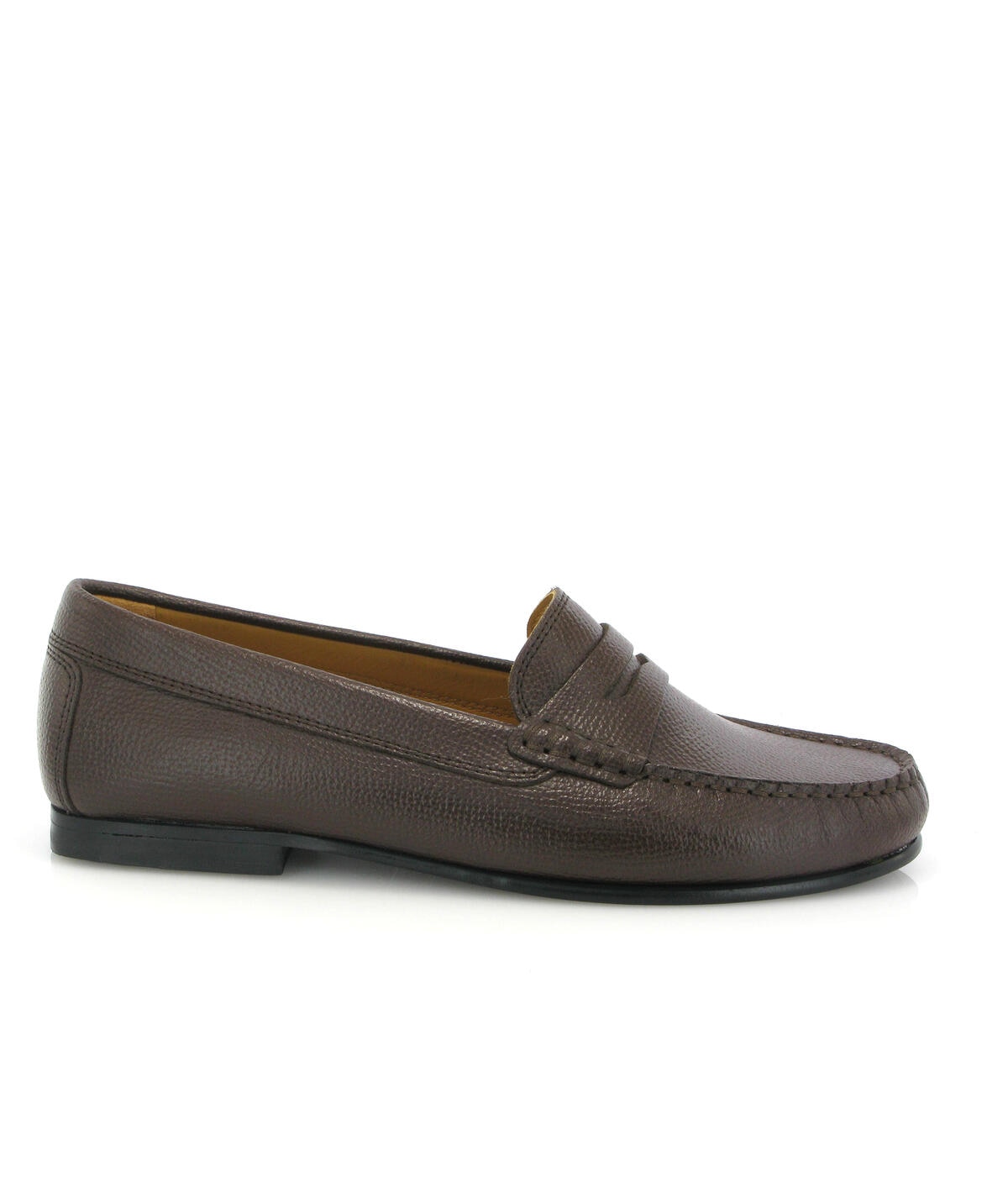 Loafers Yoki em Pele Gravada Castanho-escuro-1