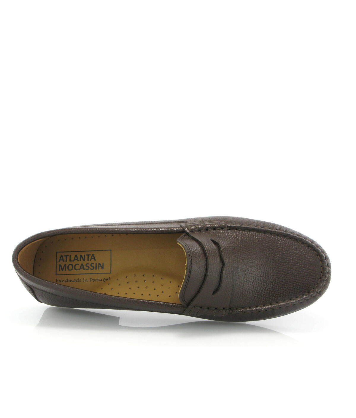 Loafers Yoki em Pele Gravada Castanho-escuro-5