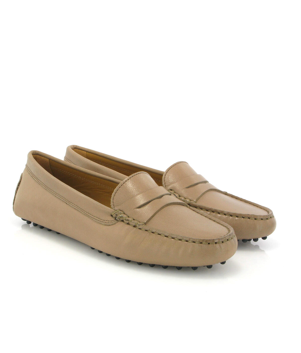 Drivers Michèle em Pele Castanho-escuro-3