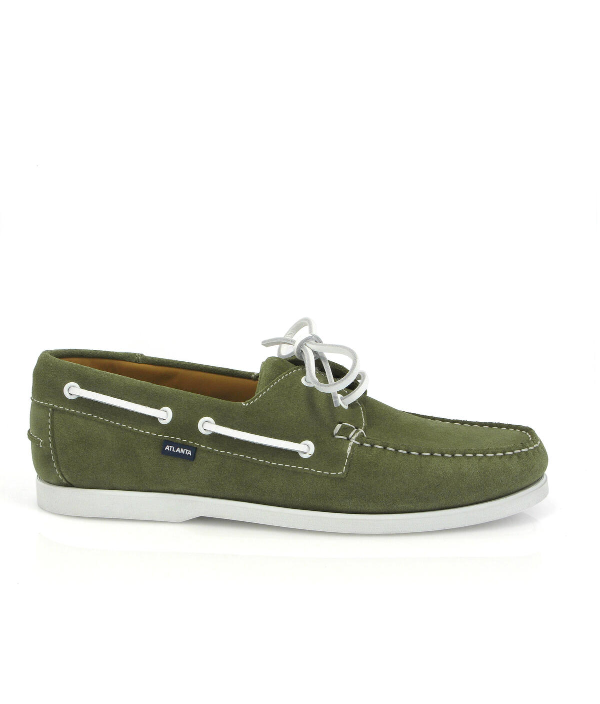 Sapatos de Vela em Camurça Verde-militar-1