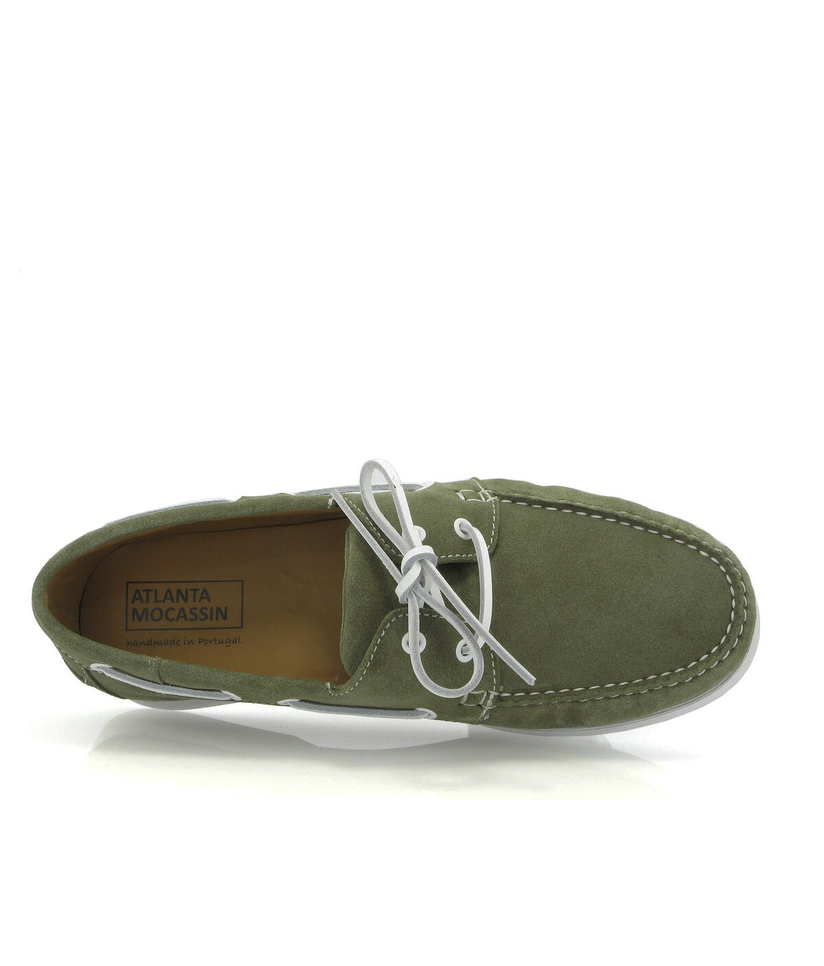 Sapatos de Vela em Camurça Verde-militar-5