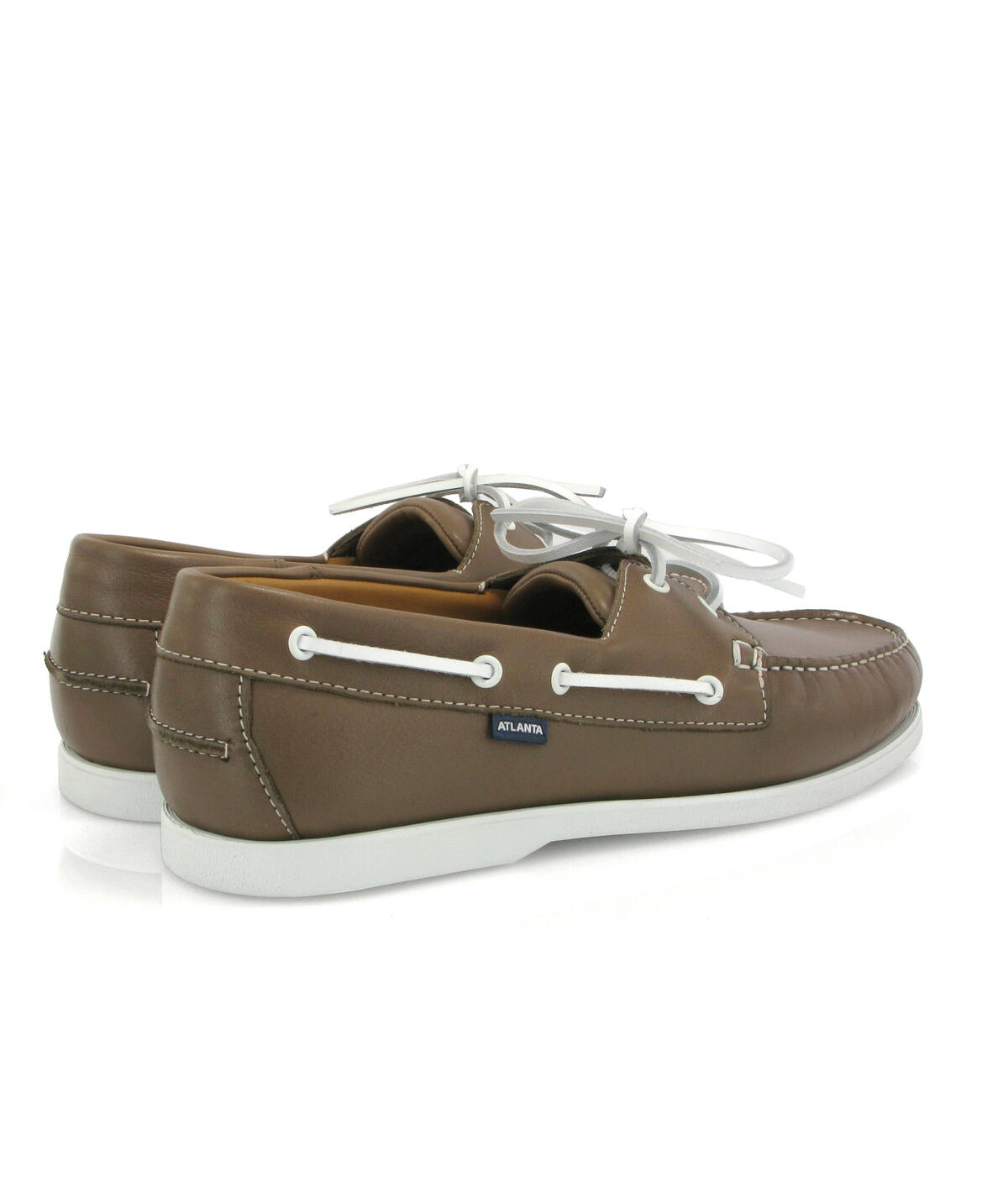 Sapatos de Vela em Pele Castanho-claro-4