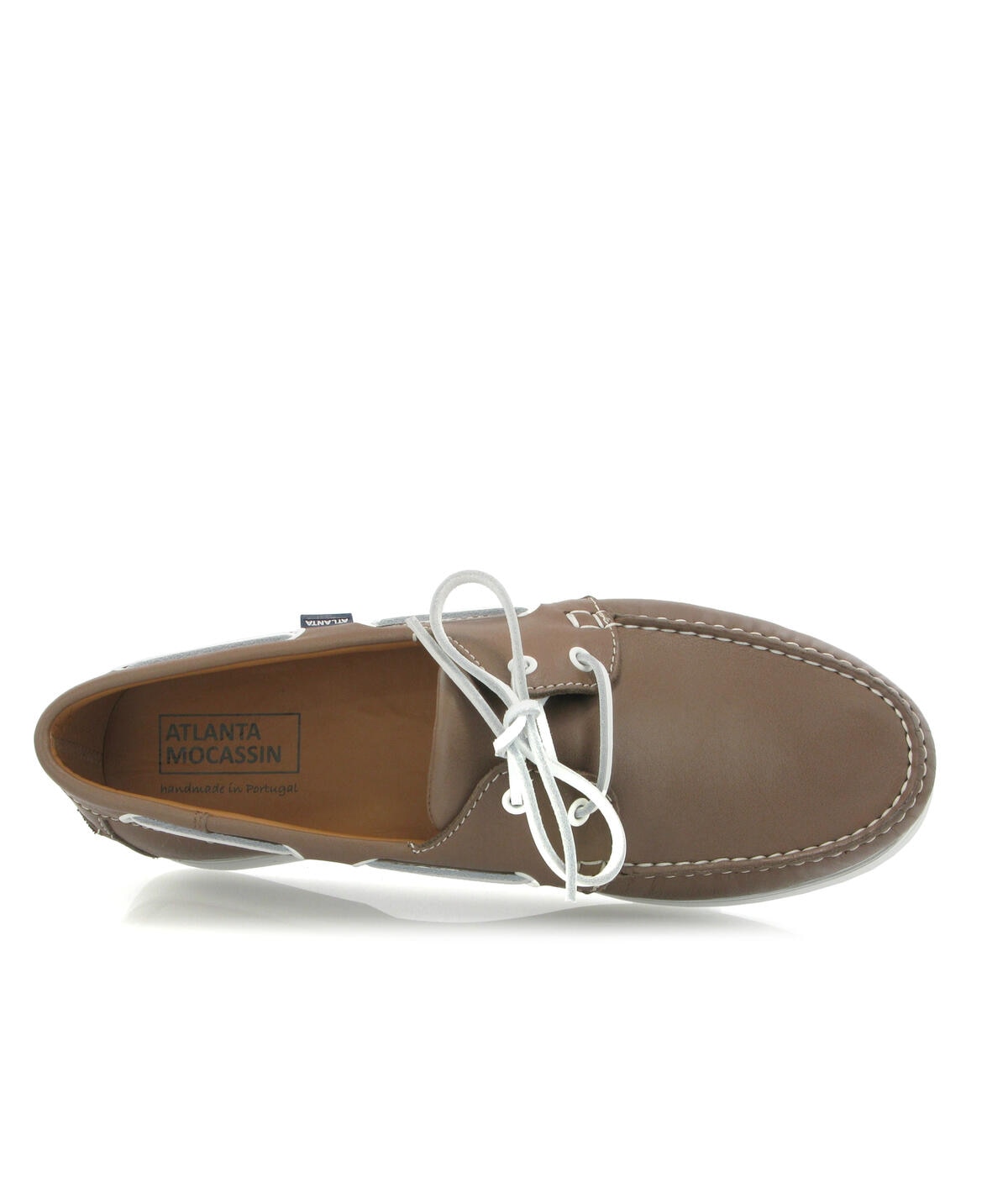Sapatos de Vela em Pele Castanho-claro-5