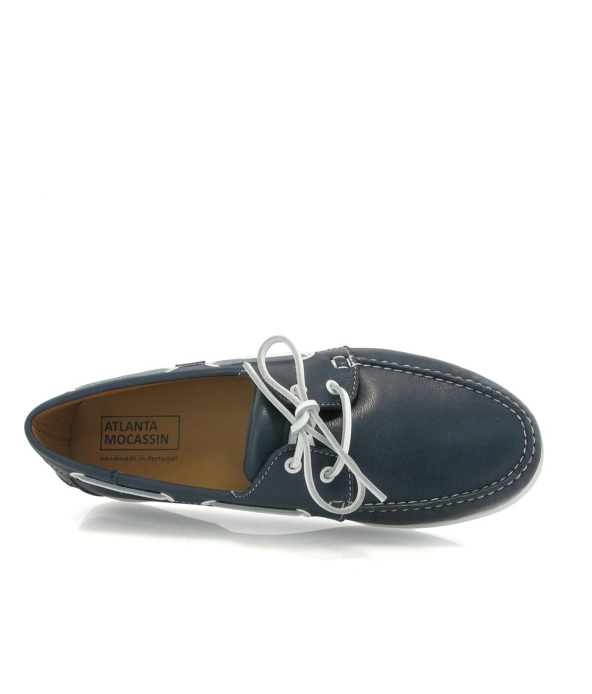 Sapatos de Vela em Pele Azul-marinho-5