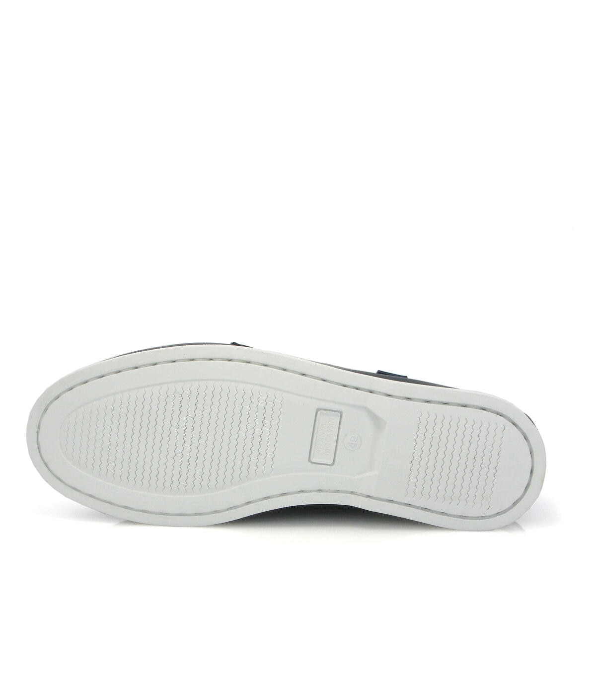 Sapatos de Vela em Pele Azul-marinho-6