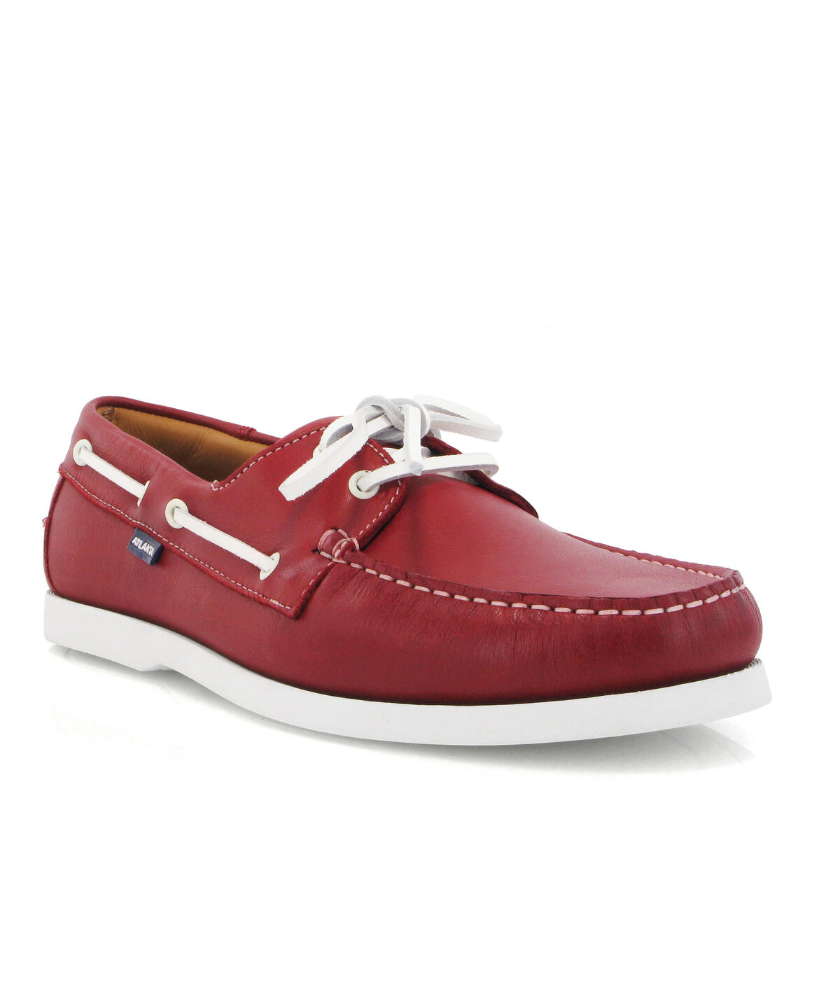 Sapatos de Vela em Pele Vermelho-2