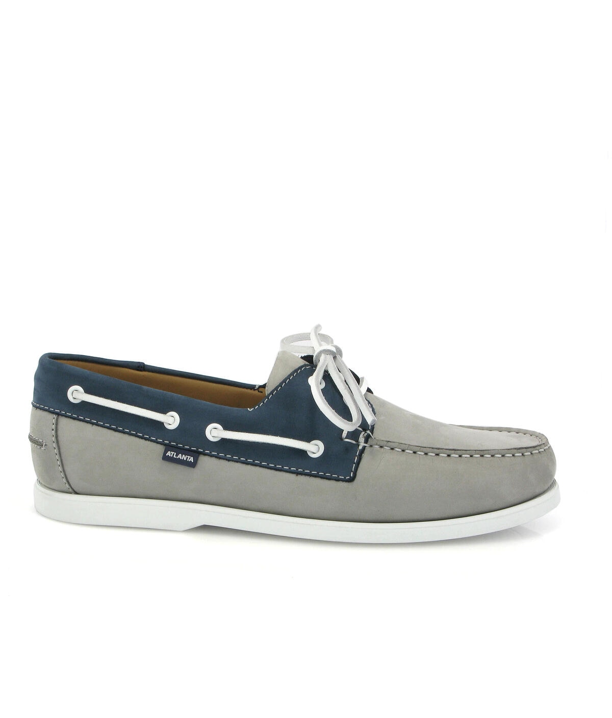 Sapatos de Vela Bicolor em Nobuck Multicolor-1