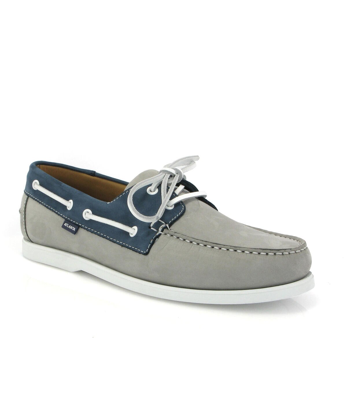 Sapatos de Vela Bicolor em Nobuck Multicolor-2