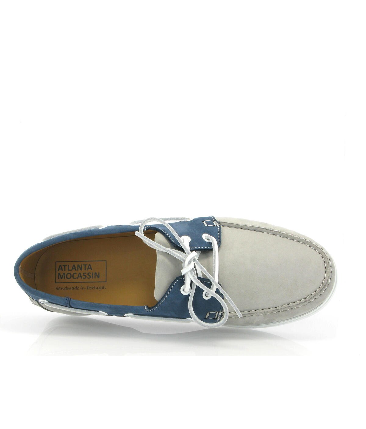 Sapatos de Vela Bicolor em Nobuck Multicolor-5