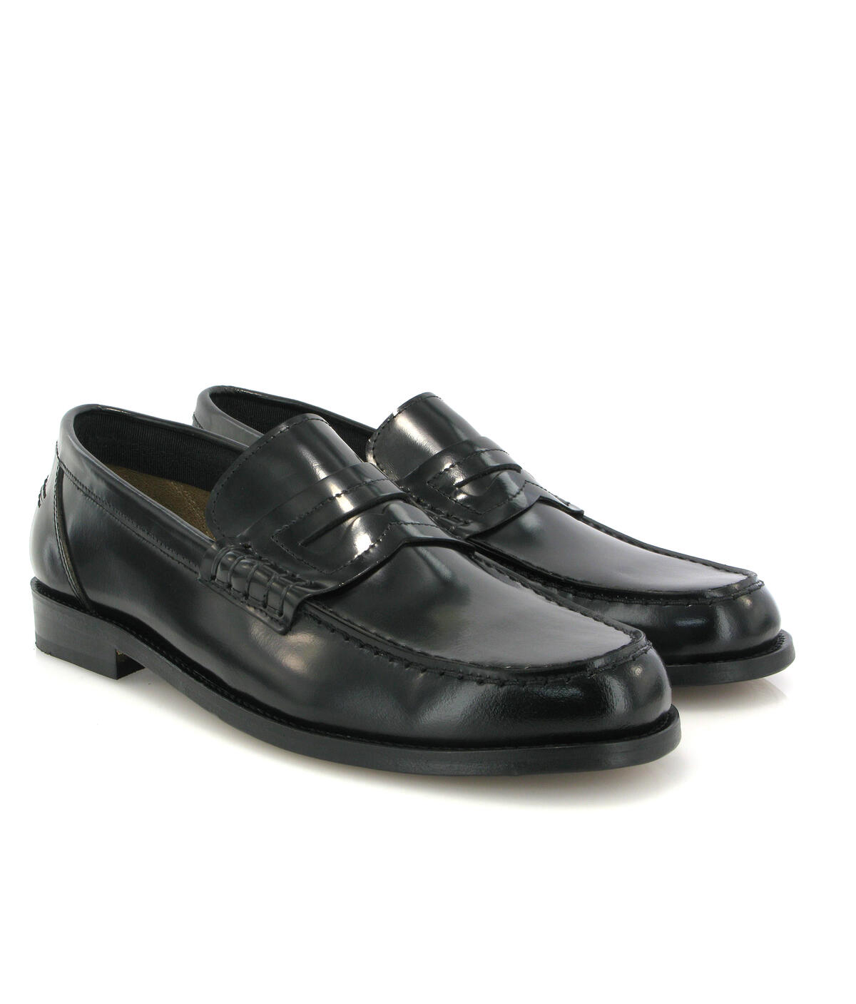Loafers Boston em Pele Polida Preto-3