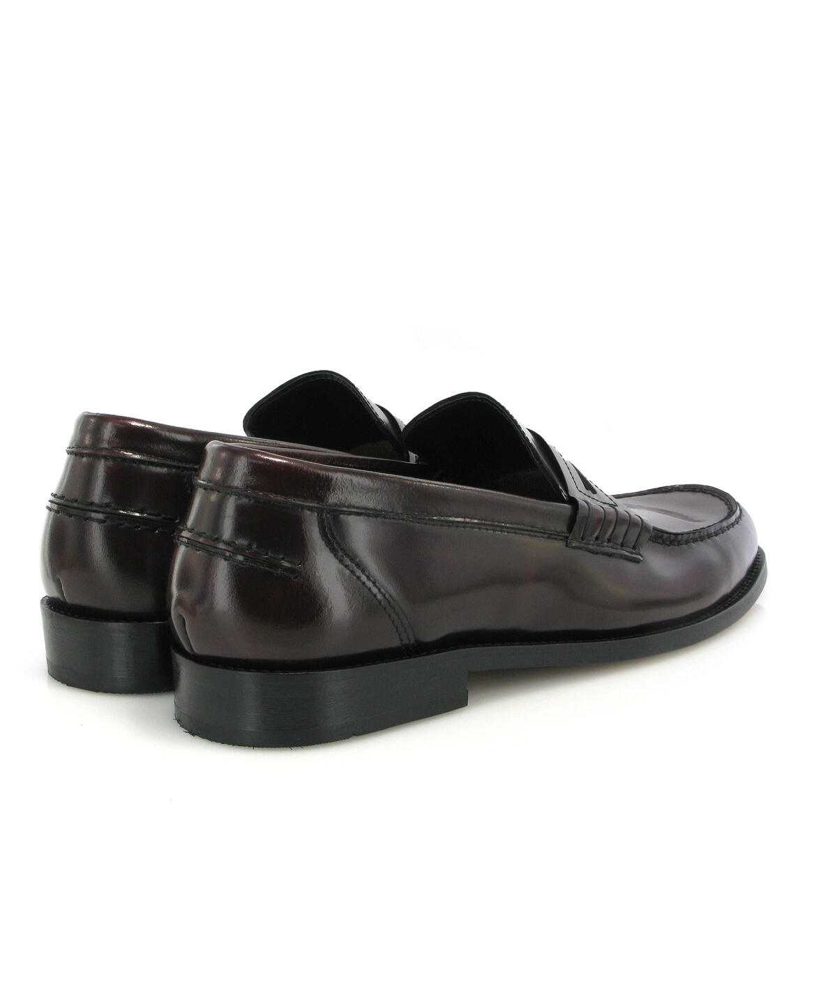 Loafers Boston em Pele Polida Bordeaux-4