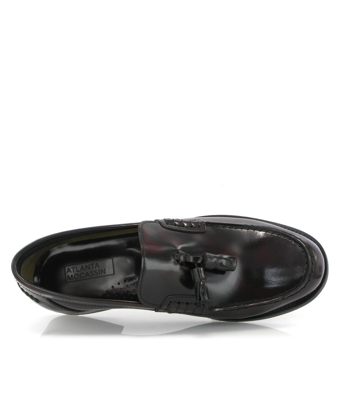 Loafers Boston em Pele Polida com Borlas Bordeaux-5