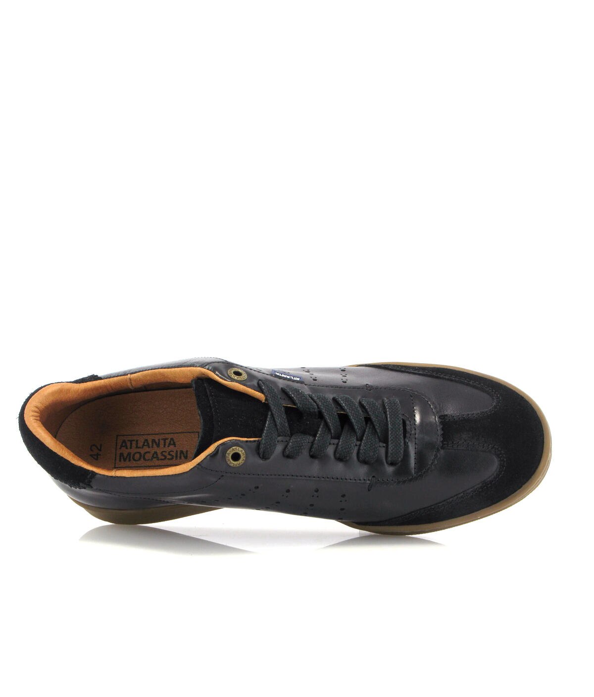 Sapatilhas T-Sneaker em Pele e Camurça Preto-5
